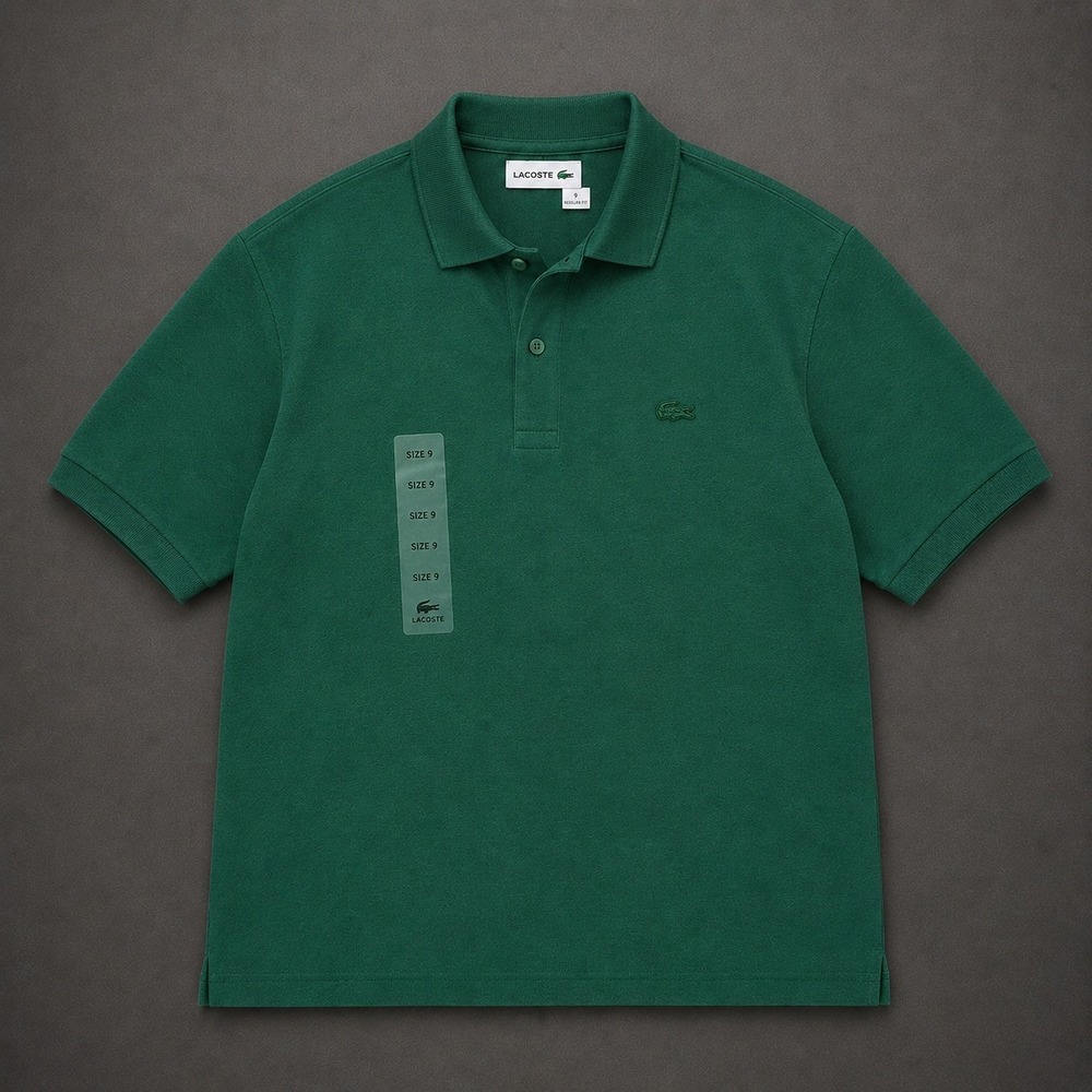 Lacoste Men's 4XL Green Slim Fit Polo Shirt NWT Crocodile Logo